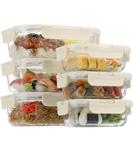 Amazon｜S SALIENT 耐熱ガラス 保存容器 密閉 食品保存容器 タッパー